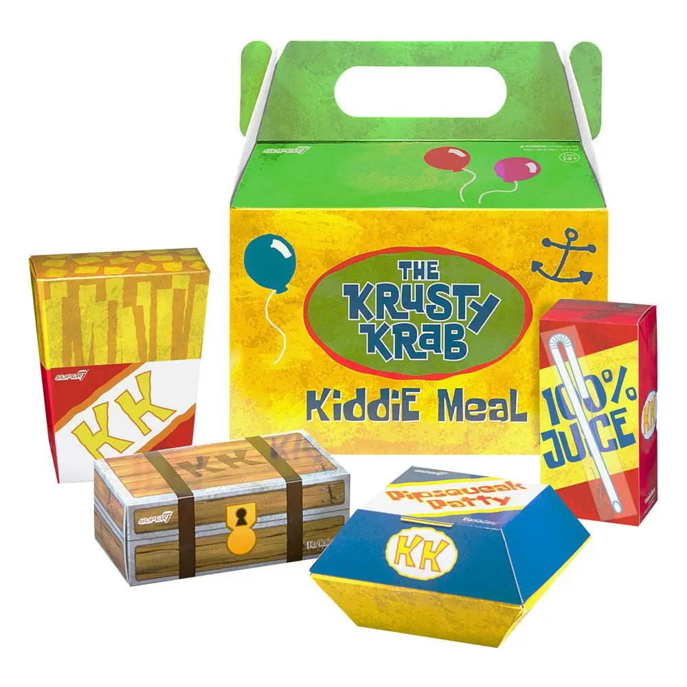 SpongeBob SquarePants ReAction Action Figure 4-Pack Krusty Krab Meal NYCC 10 cm product photo