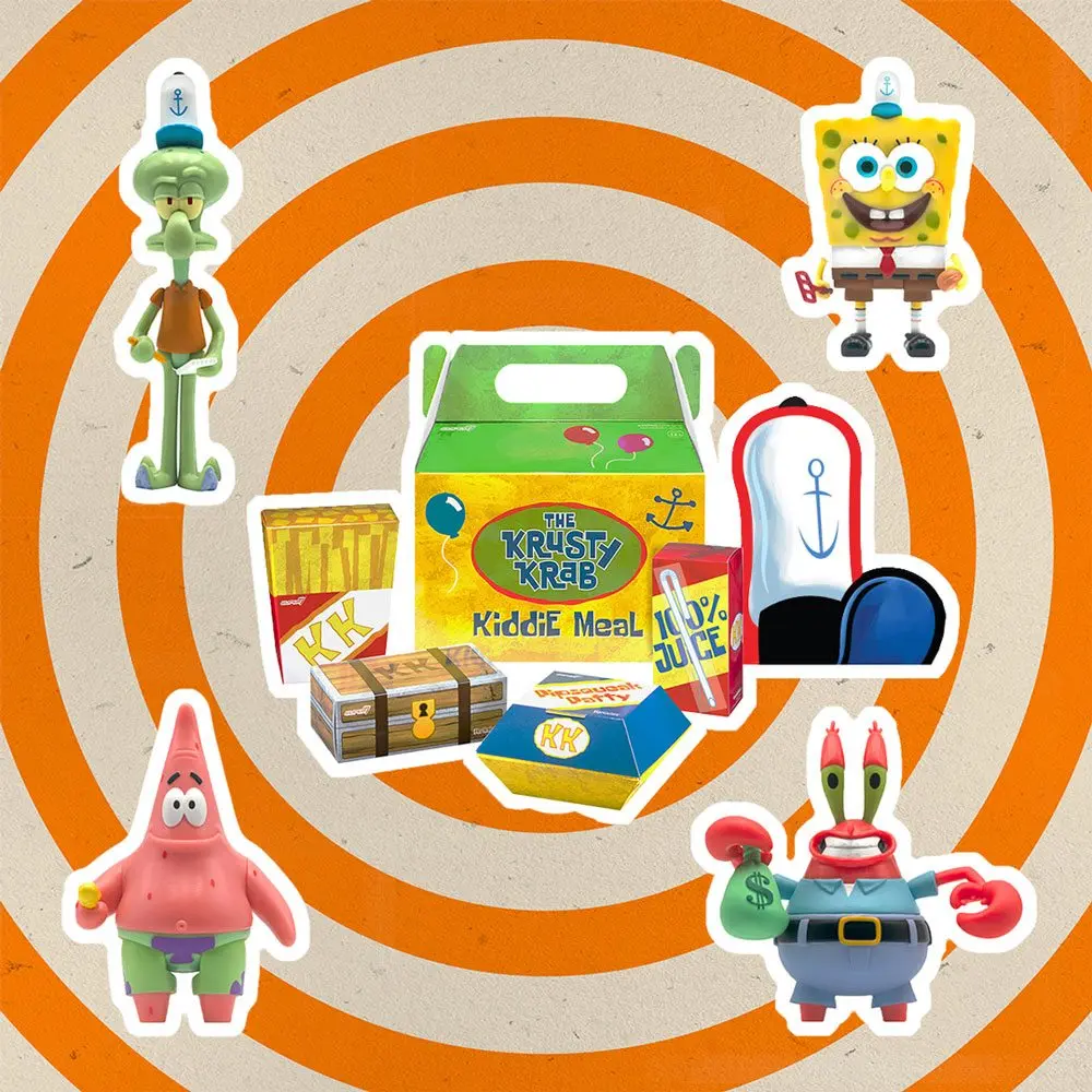 SpongeBob SquarePants ReAction Action Figure 4-Pack Krusty Krab Meal NYCC 10 cm product photo