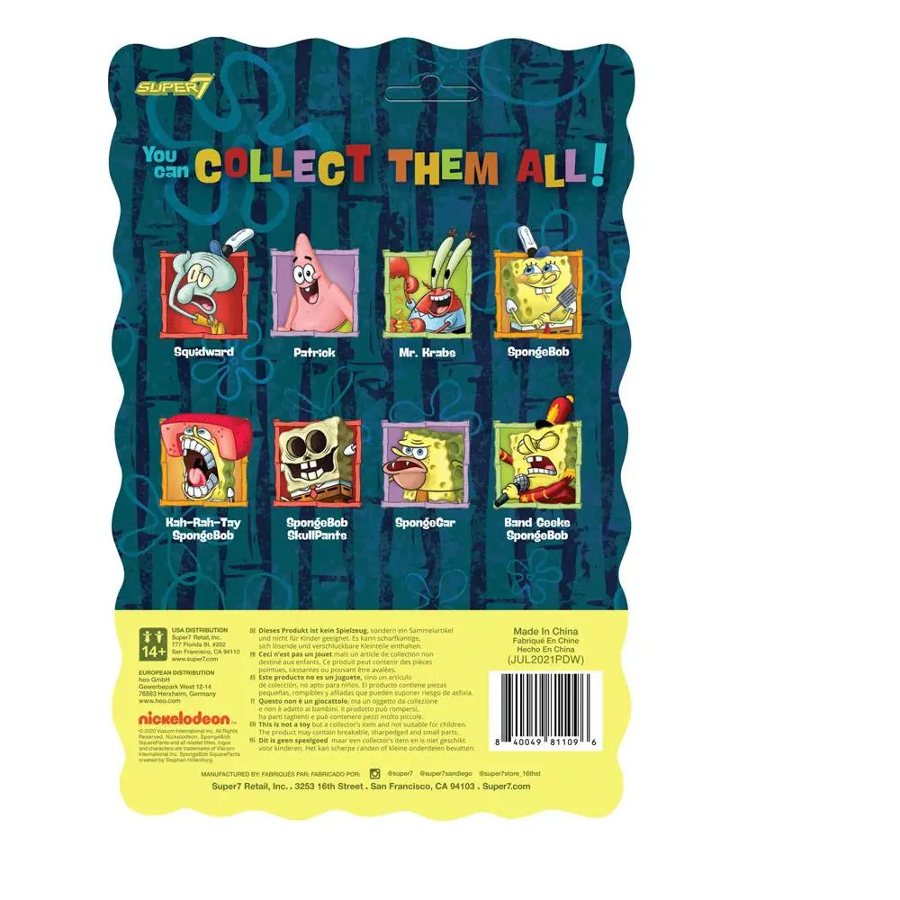 SpongeBob SquarePants ReAction Action Figure SpongeGar 10 cm product photo