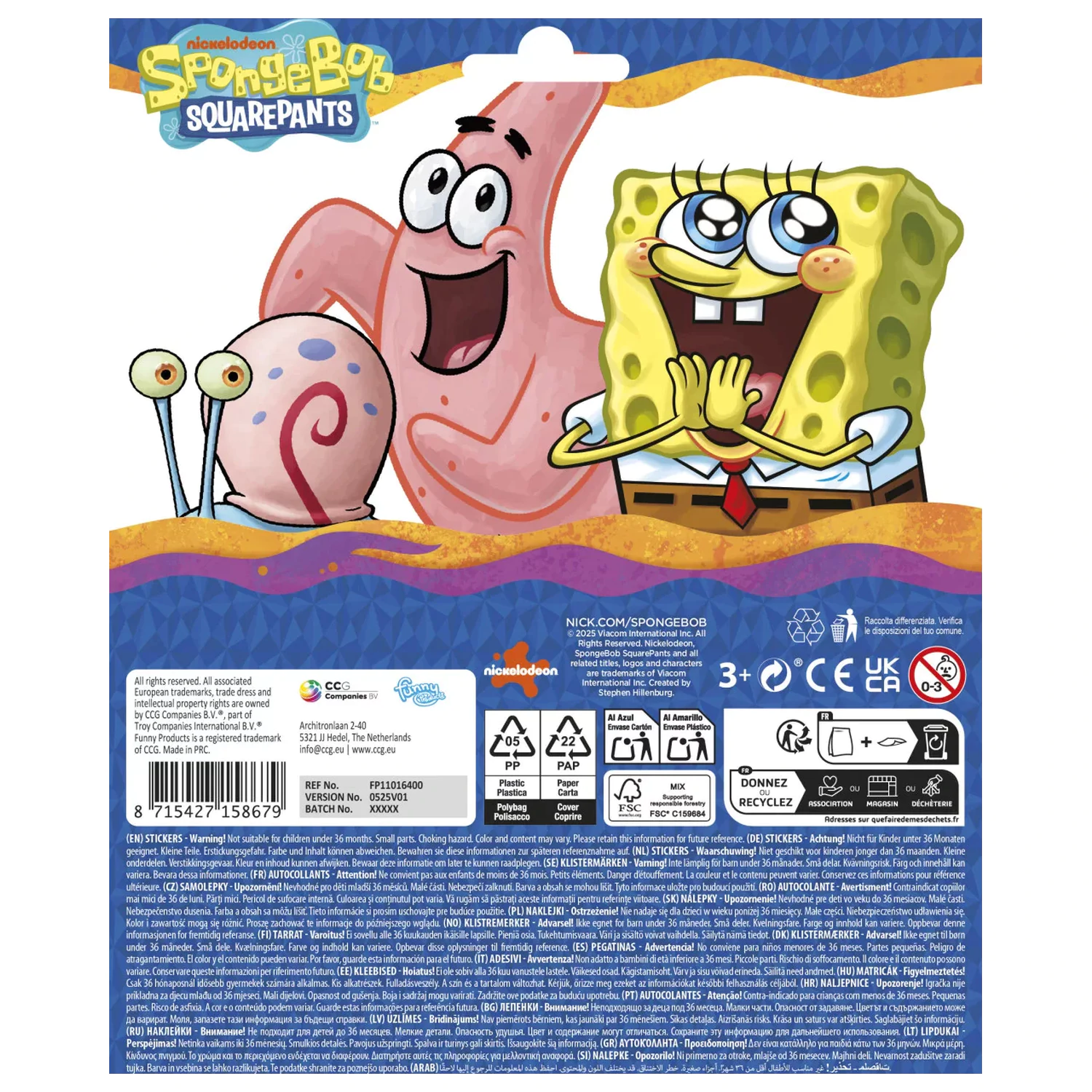 SpongeBob Frame Sticker product photo