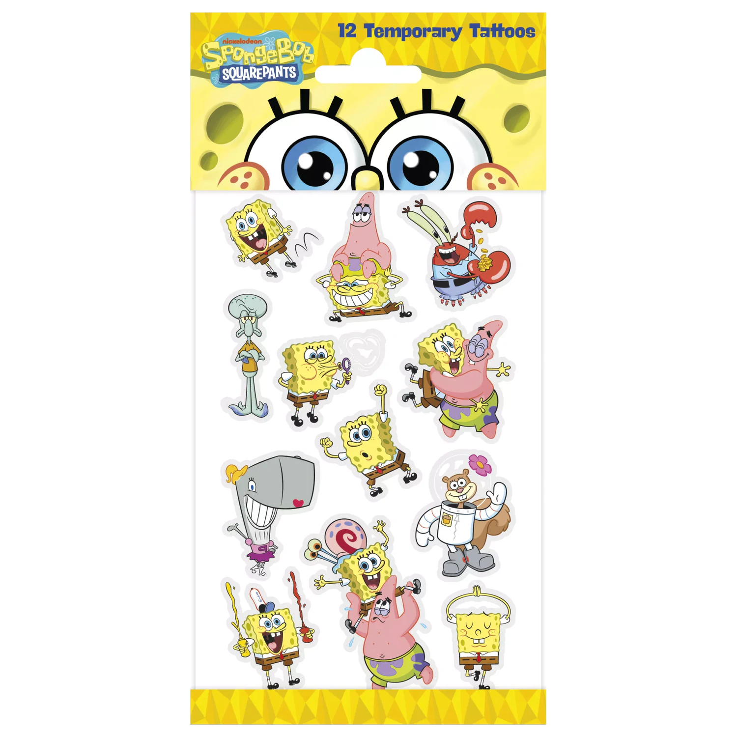 SpongeBob Fun tattoo 12 pcs product photo