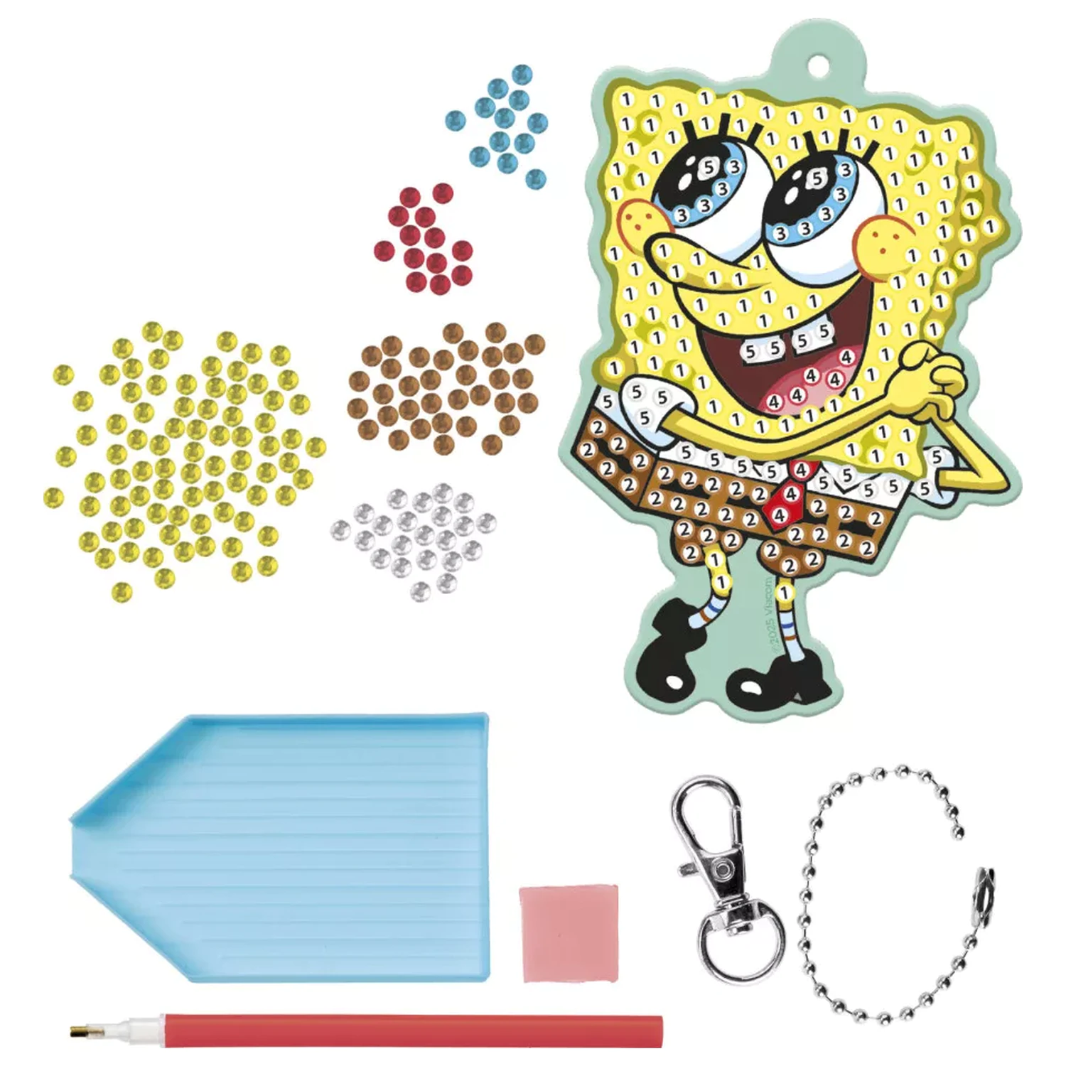 SpongeBob Smile Diamond Keyring Making Set product photo