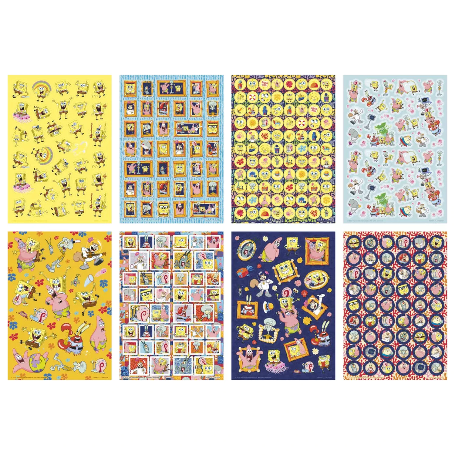 SpongeBob Smile sticker pack 8 sheets product photo