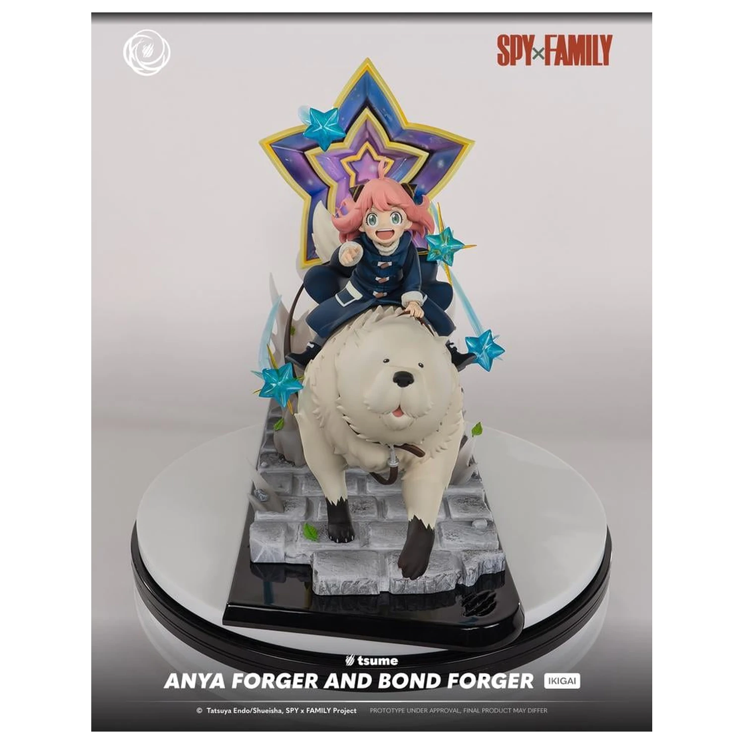 Spy x Family Anya Forger & Bond Statue Ikigai 1/6 By Tsume 32cm product photo