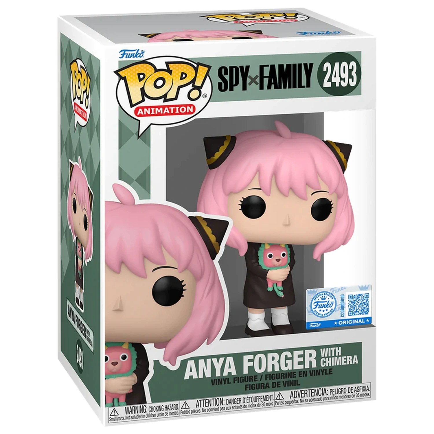 SPY x FAMILY Funko POP Animation N° 2493 Anya Forger with Chimera product photo