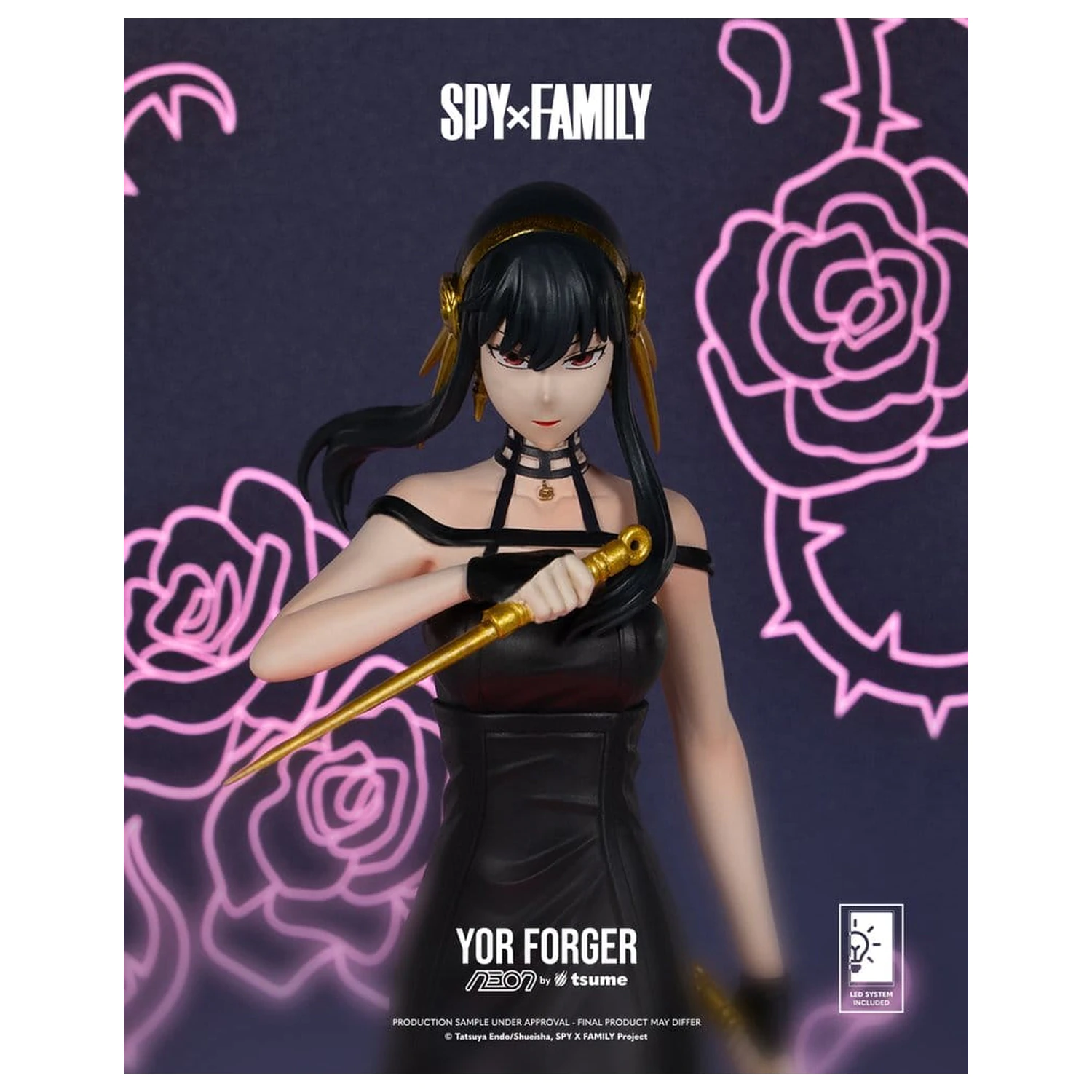 Spy x Family Neon Figure 1/9 Yor Forger 20 cm product photo