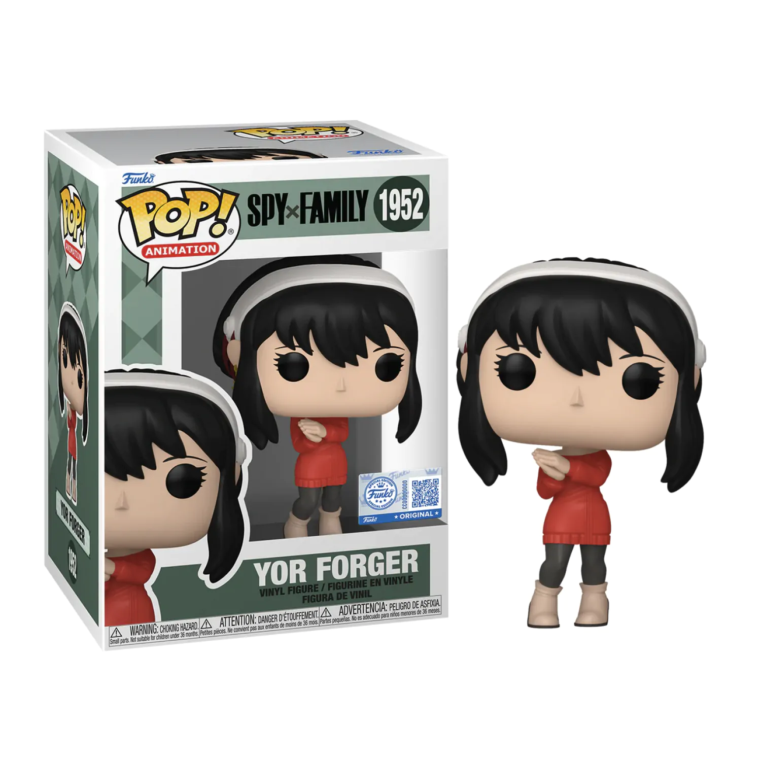 Spy x Family Pop! Animation Vinyl figure Yor Forger (Red Sweater) Exclusive 9 cm product photo