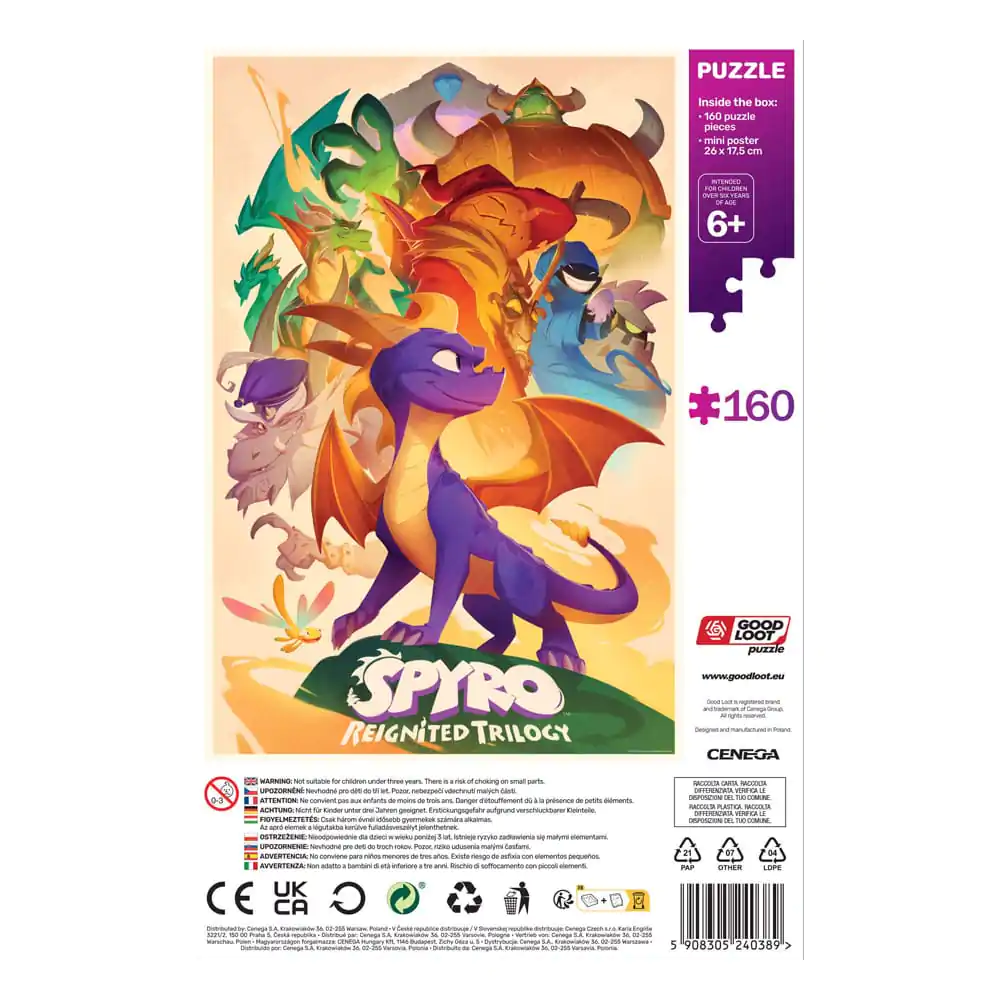 Spyro Reignited Trilogy Kids Puzzle Heroes (160 pieces) product photo