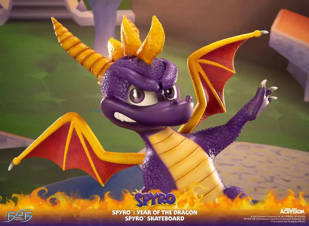 Spyro : Year of the Dragon Statue Spyro Skateboard 34 cm product photo