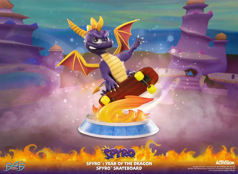 Spyro : Year of the Dragon Statue Spyro Skateboard 34 cm product photo
