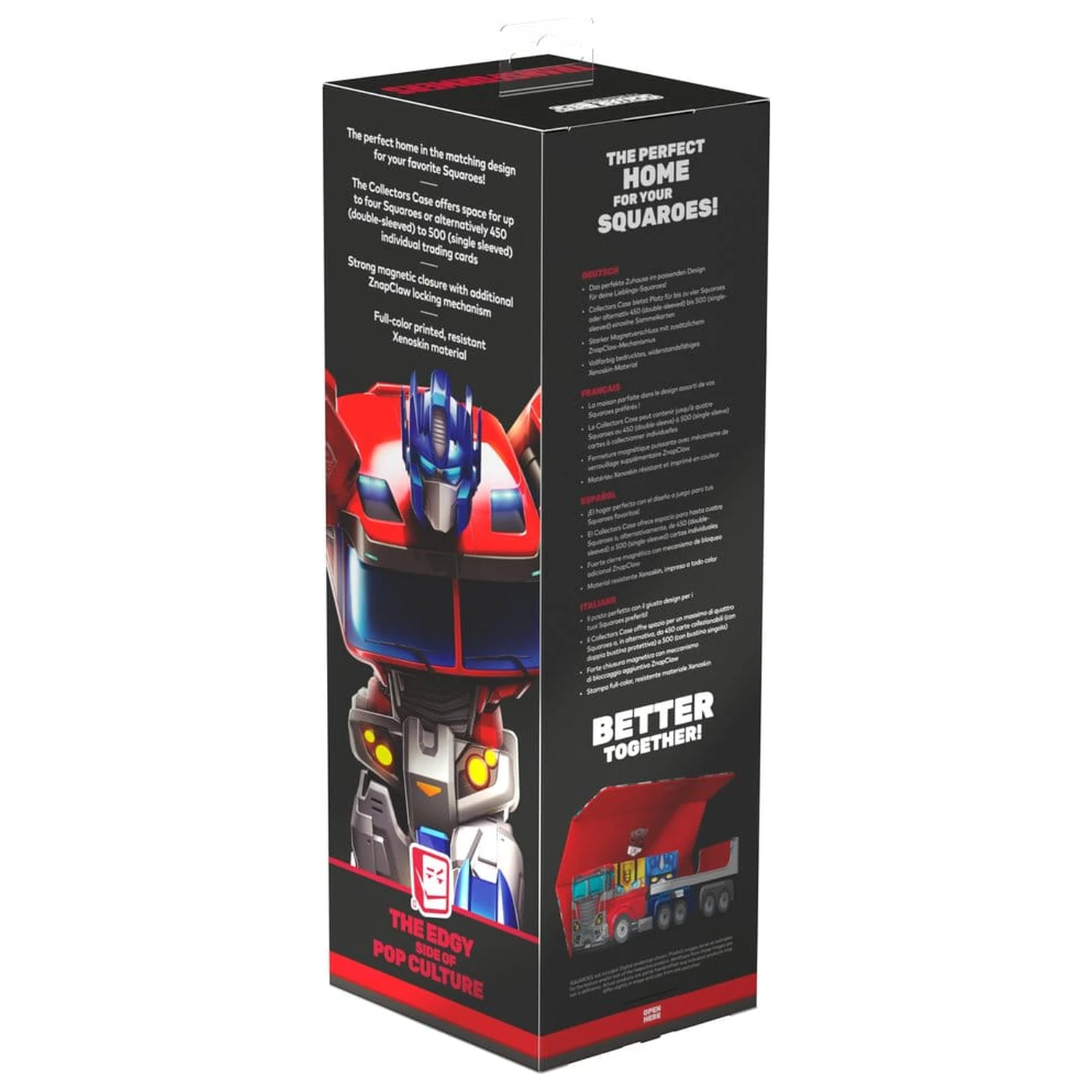 Squaroes Collectors Case 400 Squaroe Transformers - Optimus Prime Truck product photo