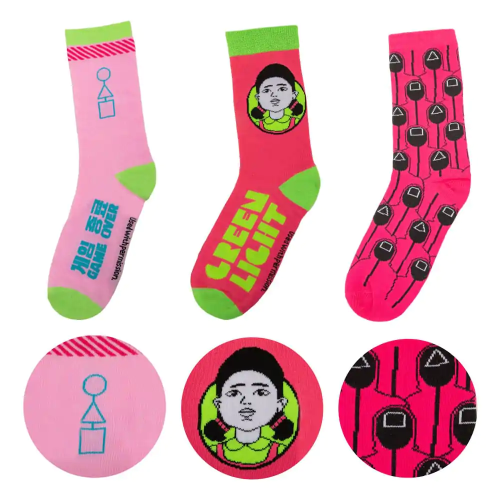 Squid Game Socks 3-Pack product photo