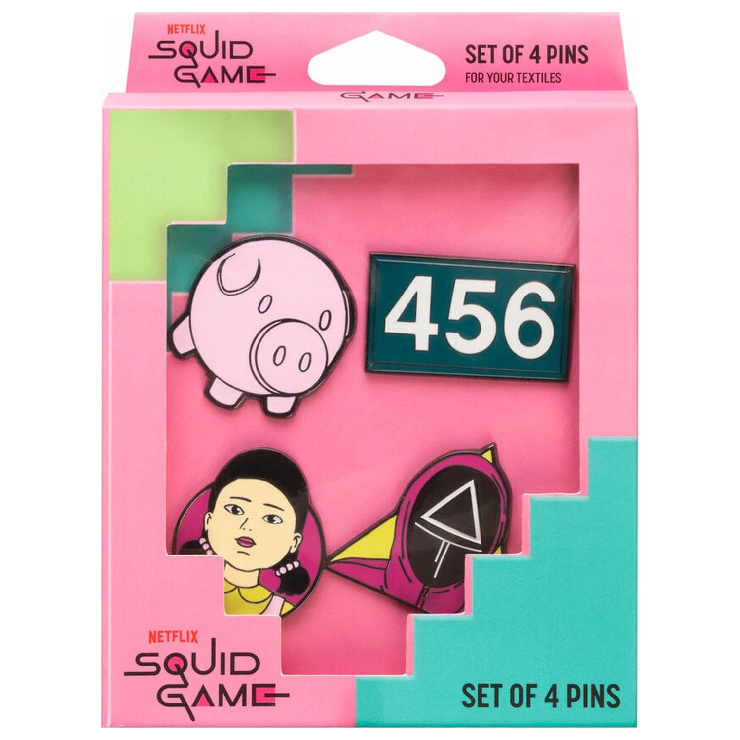 Squid Game set of 4 pins product photo