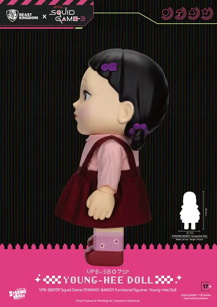 Squid Game Syaking Bang Figure/Coin Bank Young-Hee Doll Season 3 48 cm product photo