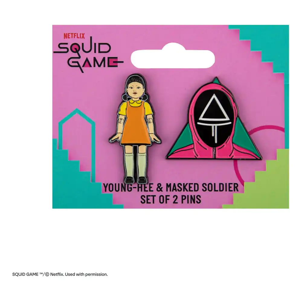 Squid Game Pins 2-Pack Young-hee & Soldier product photo