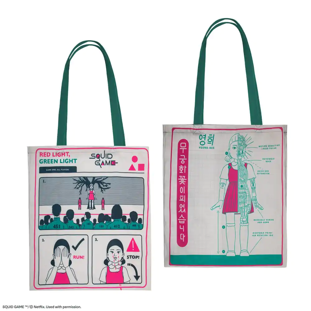 Squid Game Tote Bag Young-hee Blue Print product photo