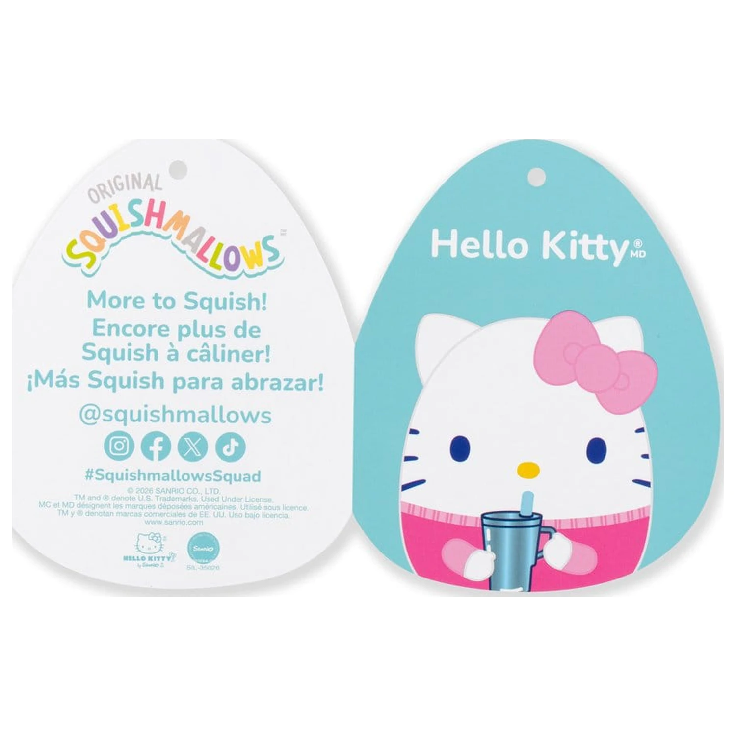 Squishmallows Hello Kitty and Friends Plush Hello Kitty Cup 30 cm product photo