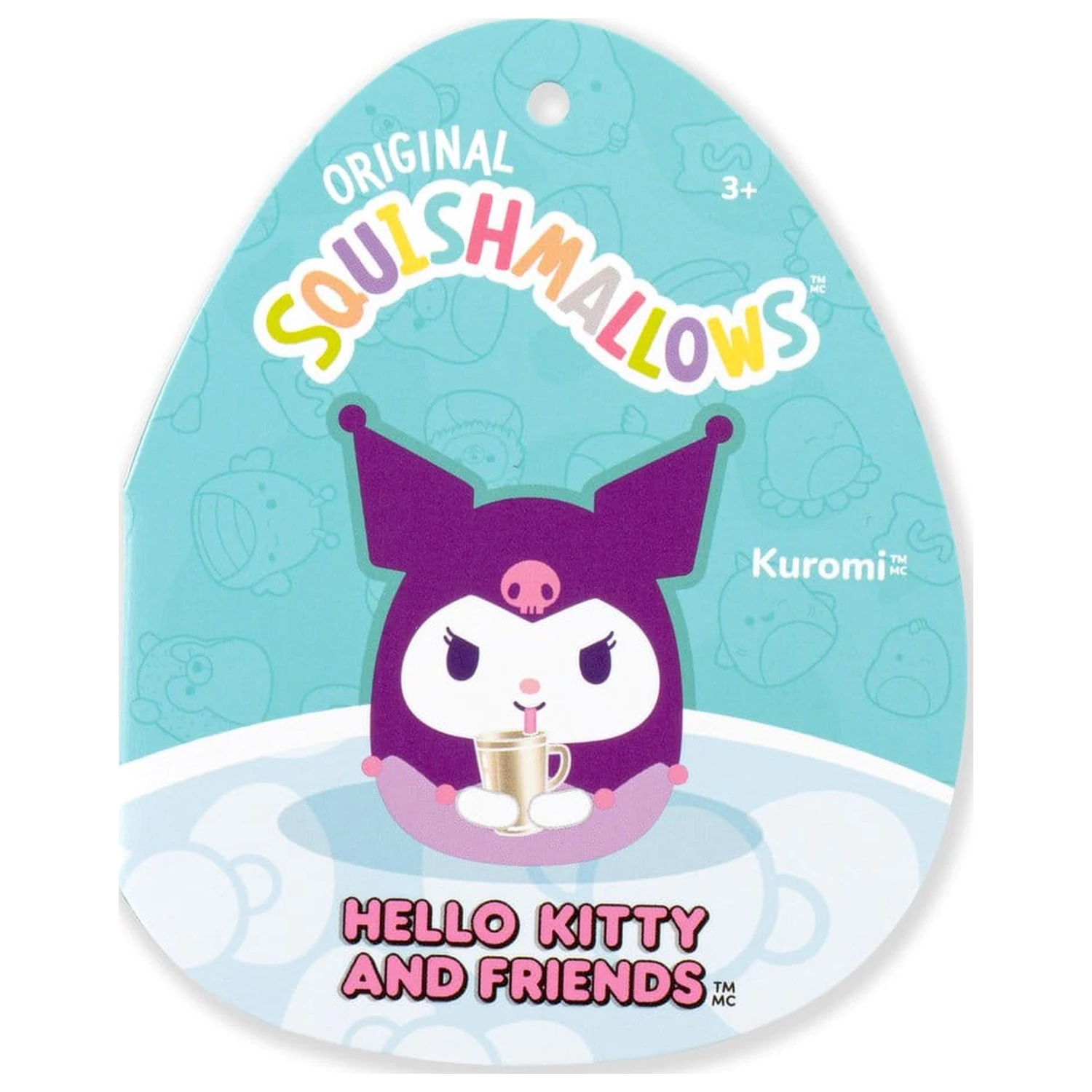 Squishmallows Hello Kitty and Friends Plush Kuromi Cup 30 cm product photo