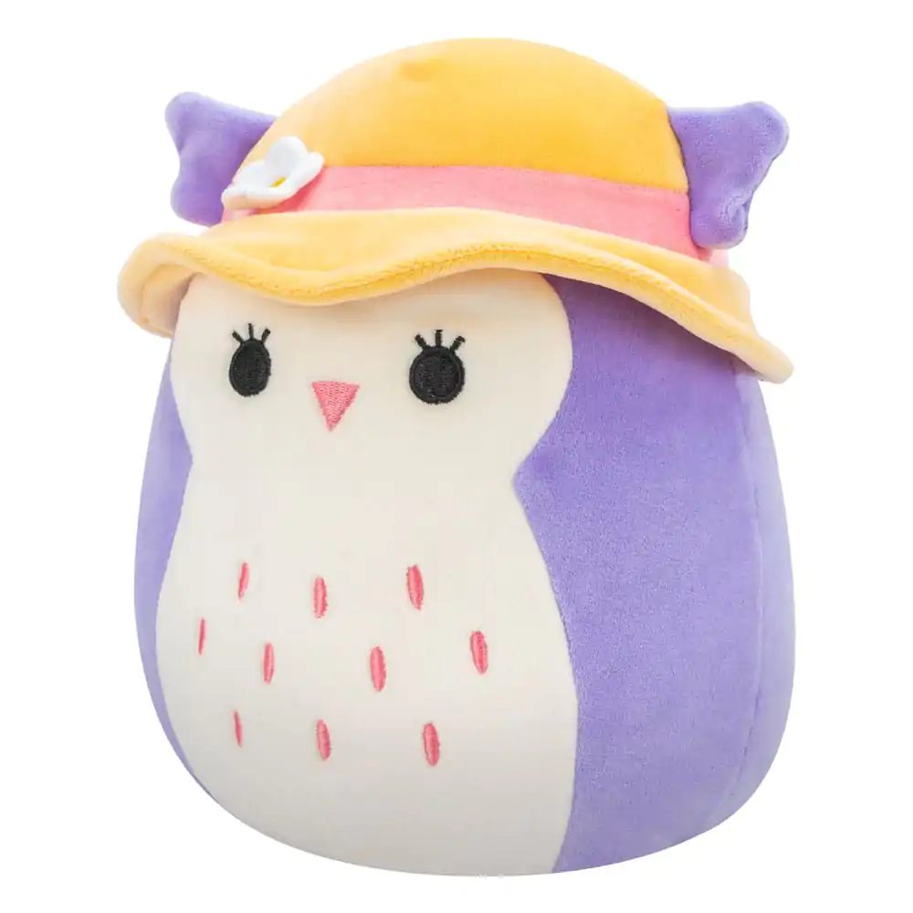 Squishmallows Plush Figure Purple Owl with Sun Hat Holly 18 cm termékfotó