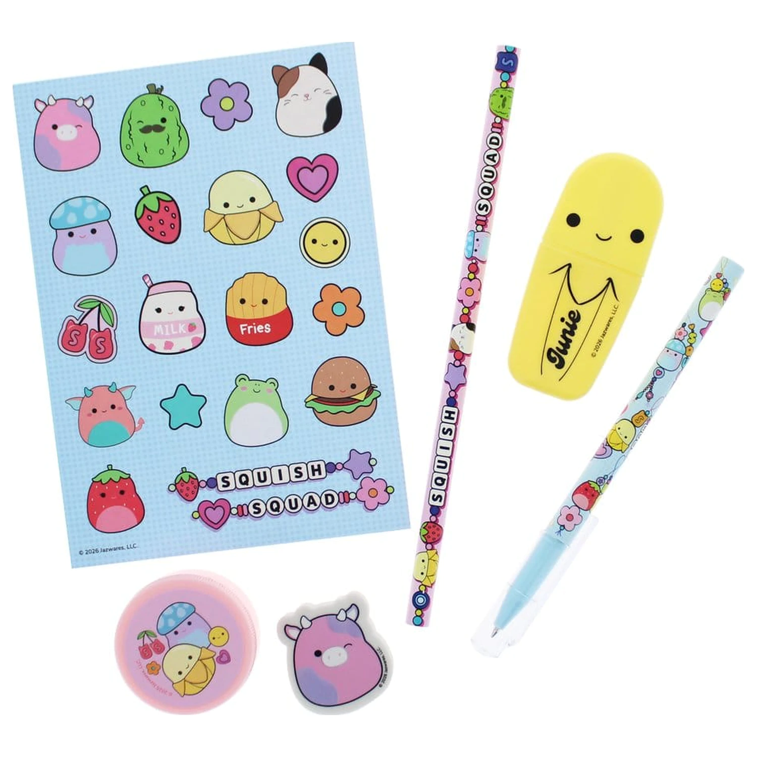 Squishmallows Stationery Set Squish Squad 7-piece product photo