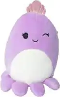 Squishmallows Plush Figure Violet the purple Octopus with Crown 20 cm product photo
