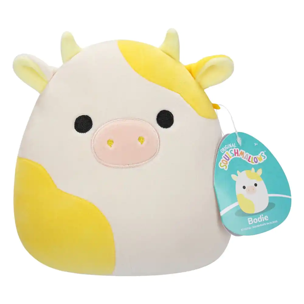 Squishmallows Plush Figure Yellow and White Cow Bodie 18 cm termékfotó