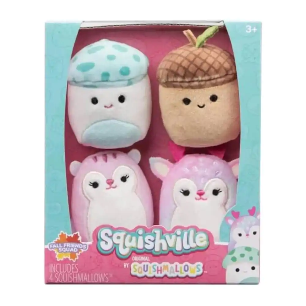 Squishville Mini Squishmallows Plush Figure 4-Pack Autumn Friends Squad 5 cm product photo