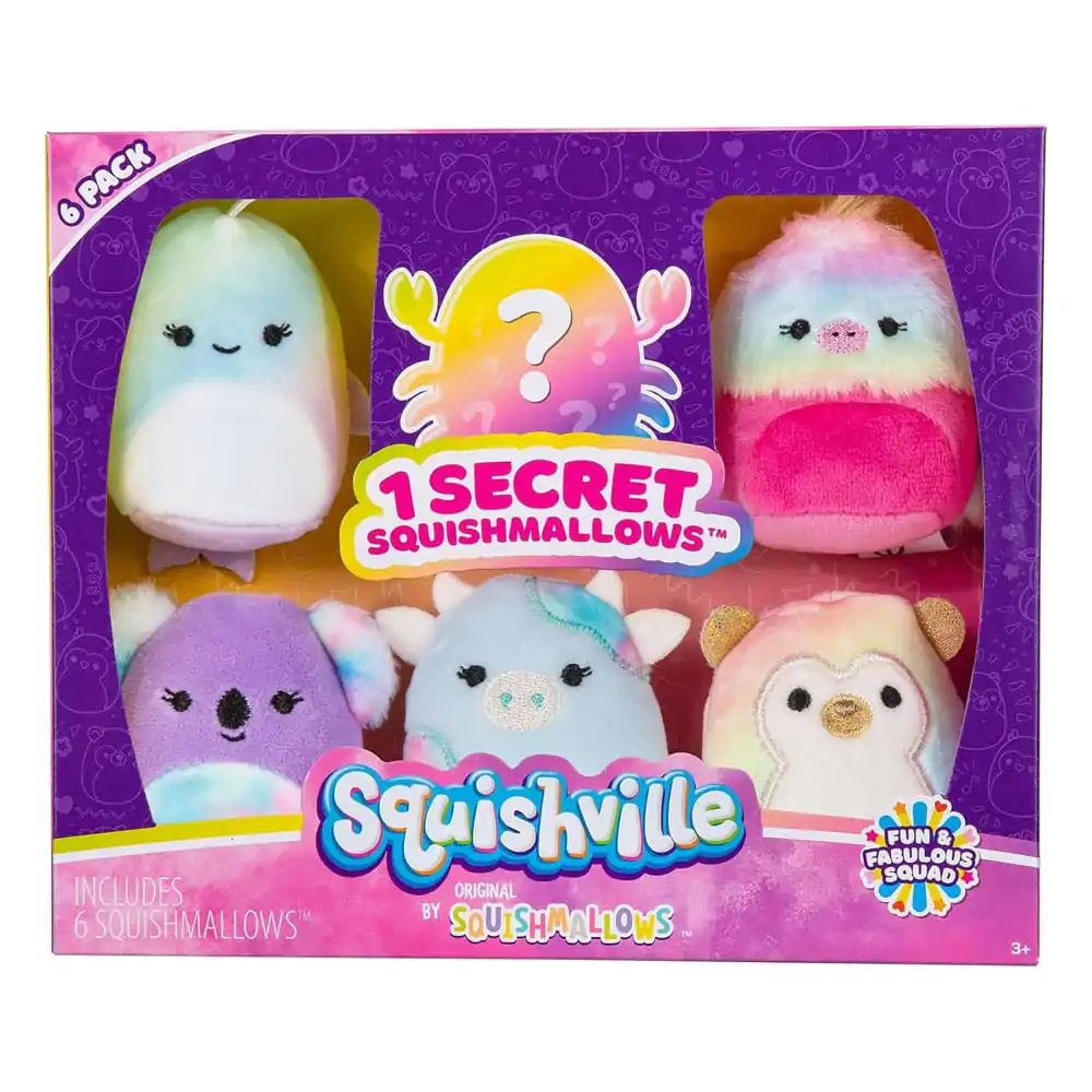 Squishville Mini Squishmallows Plush Figure 6-Pack Fun & Fabulous Squad 5 cm termékfotó