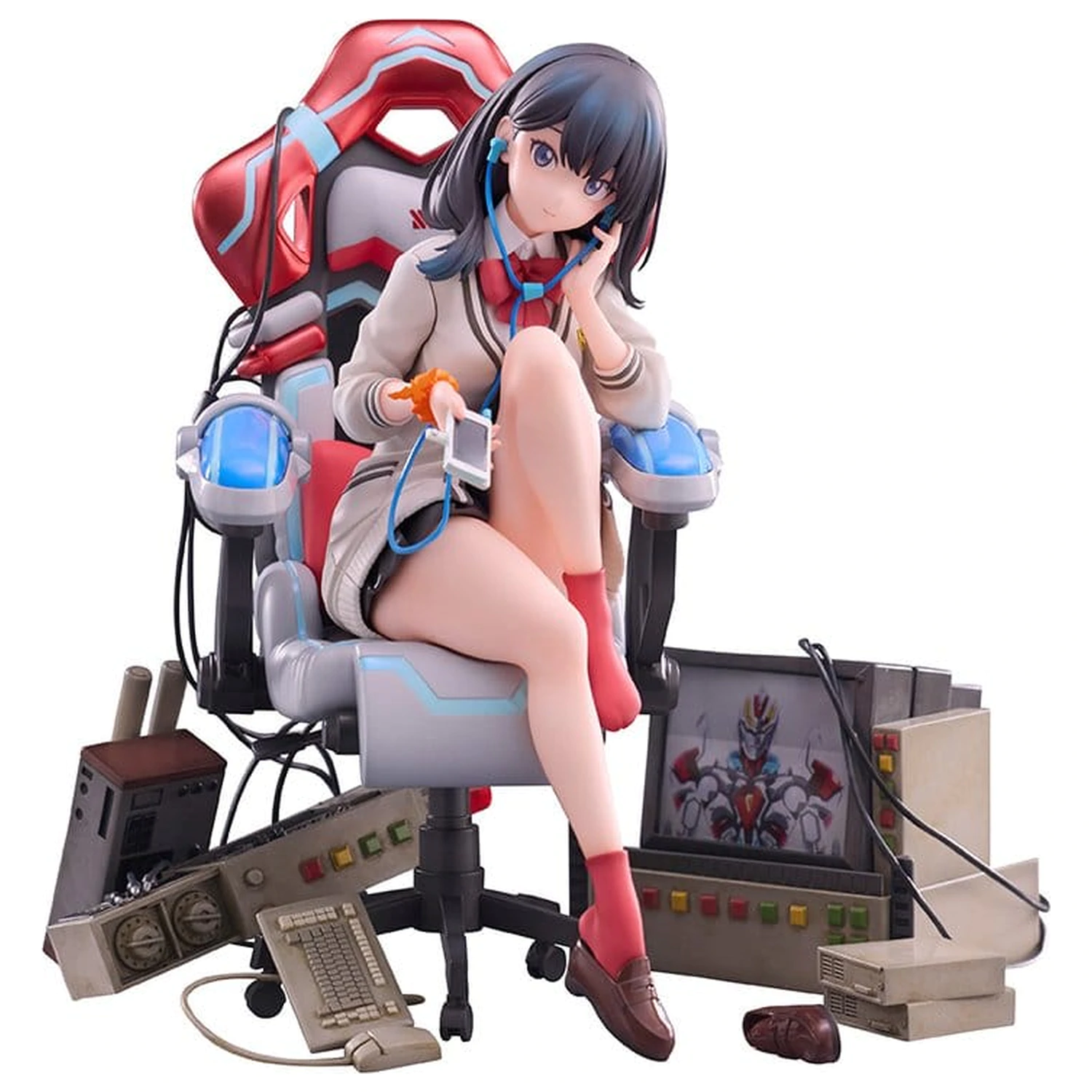 SSSS. Gridman Universe F:NEX PVC Statue Rikka Takarada Gaming Chair Ver. 19 cm product photo