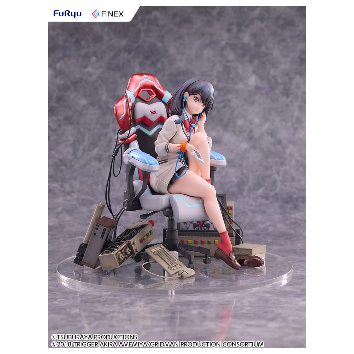 SSSS. Gridman Universe F:NEX PVC Statue Rikka Takarada Gaming Chair Ver. 19 cm product photo