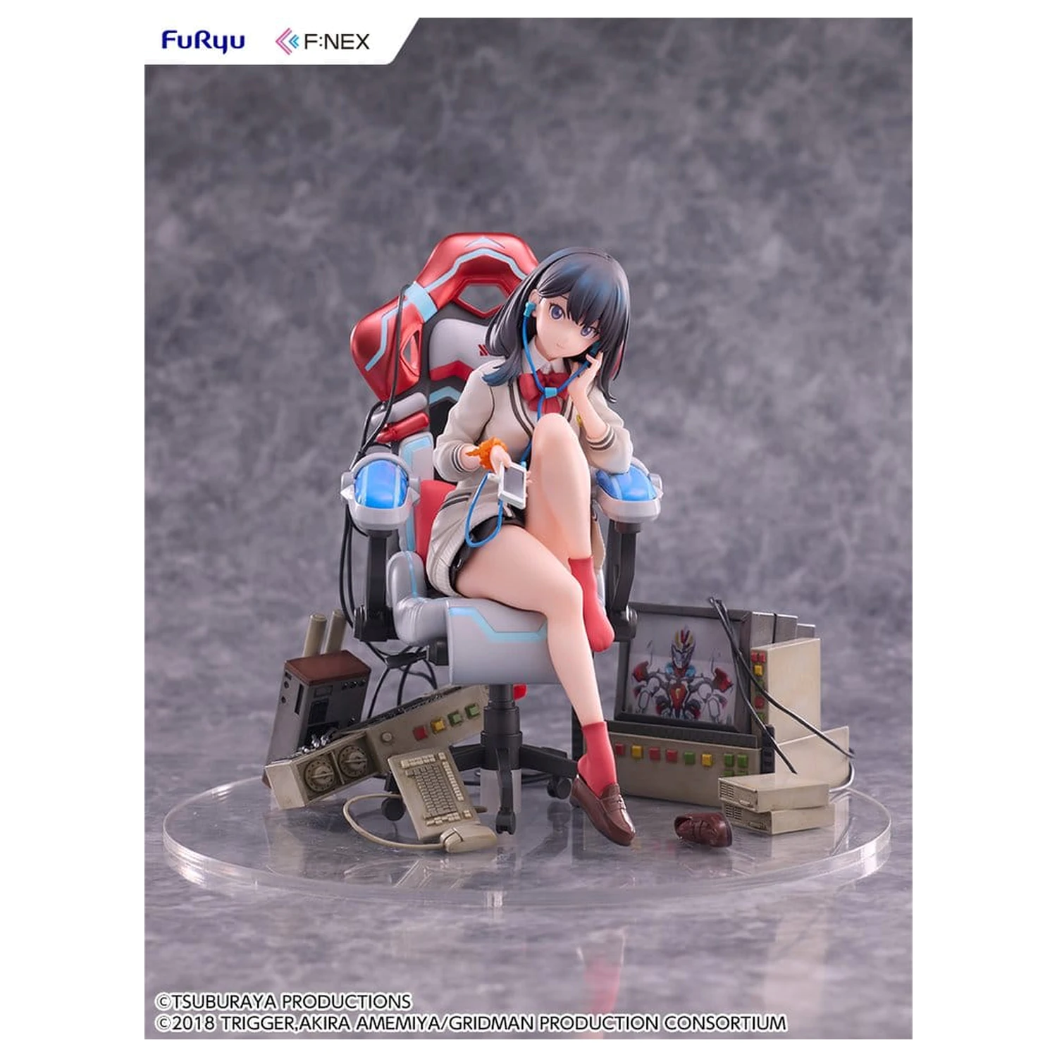 SSSS. Gridman Universe F:NEX PVC Statue Rikka Takarada Gaming Chair Ver. 19 cm product photo