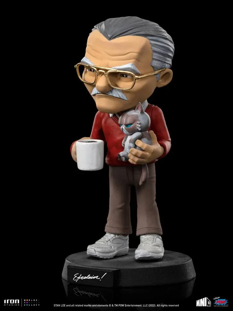 Stan Lee Mini Co. PVC Figure Stan Lee with Grumpy Cat 14 cm product photo