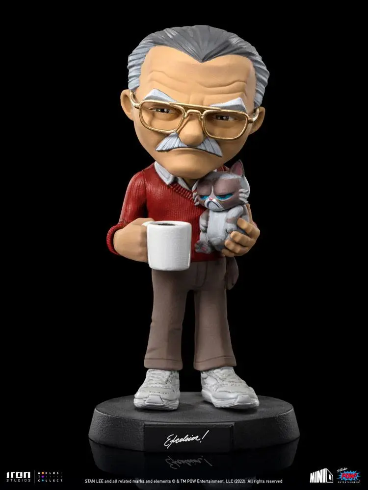 Stan Lee Mini Co. PVC Figure Stan Lee with Grumpy Cat 14 cm product photo