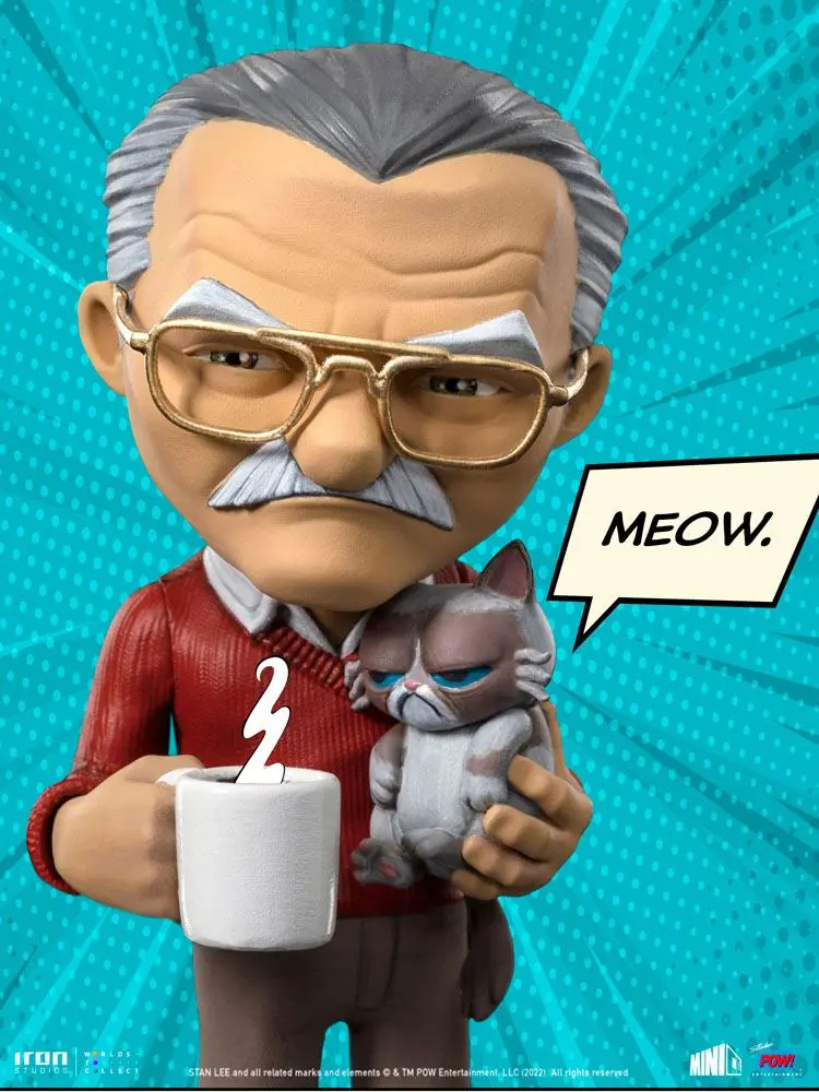 Stan Lee Mini Co. PVC Figure Stan Lee with Grumpy Cat 14 cm product photo