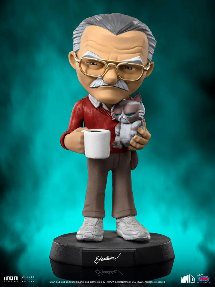 Stan Lee Mini Co. PVC Figure Stan Lee with Grumpy Cat 14 cm product photo