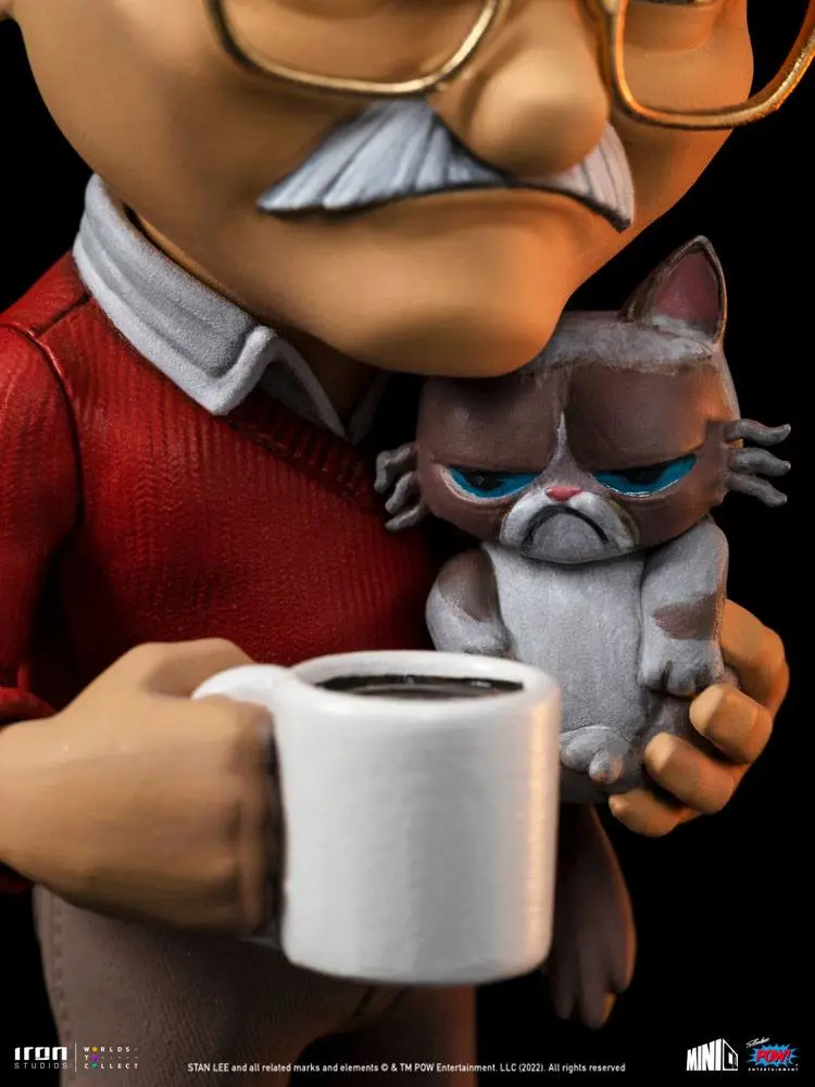 Stan Lee Mini Co. PVC Figure Stan Lee with Grumpy Cat 14 cm product photo