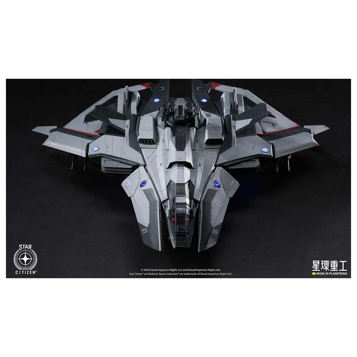 Star Citizen Pre-assembled Plastic Model Kit 1/100  Anvil F8C Lightning Pre-Assembled Finished Model Ver. 25 cm product photo