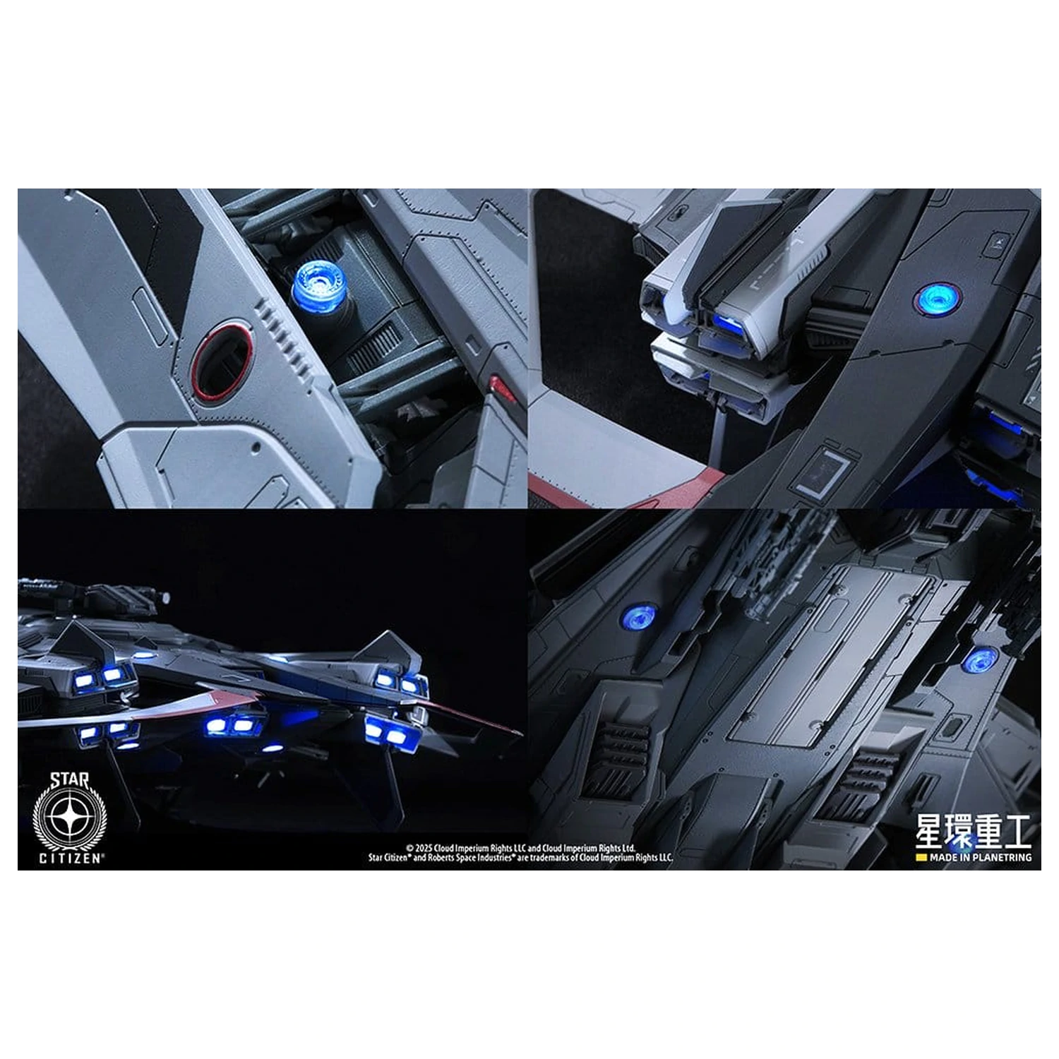 Star Citizen Pre-assembled Plastic Model Kit 1/100  Anvil F8C Lightning Pre-Assembled Finished Model Ver. 25 cm product photo
