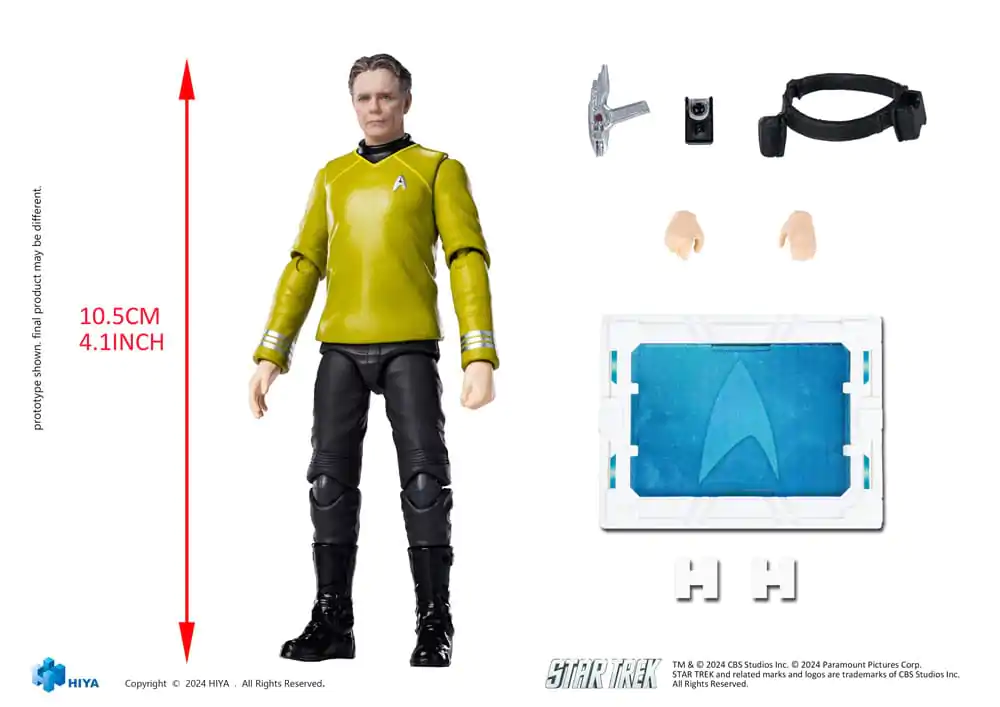 Star Trek 2009 Exquisite Mini Series  Action Figure 1/18 Pike 10 cm termékfotó