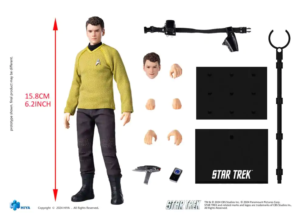 Star Trek 2009 Exquisite Super Series  Action Figure 1/12 Chekov 16 cm termékfotó