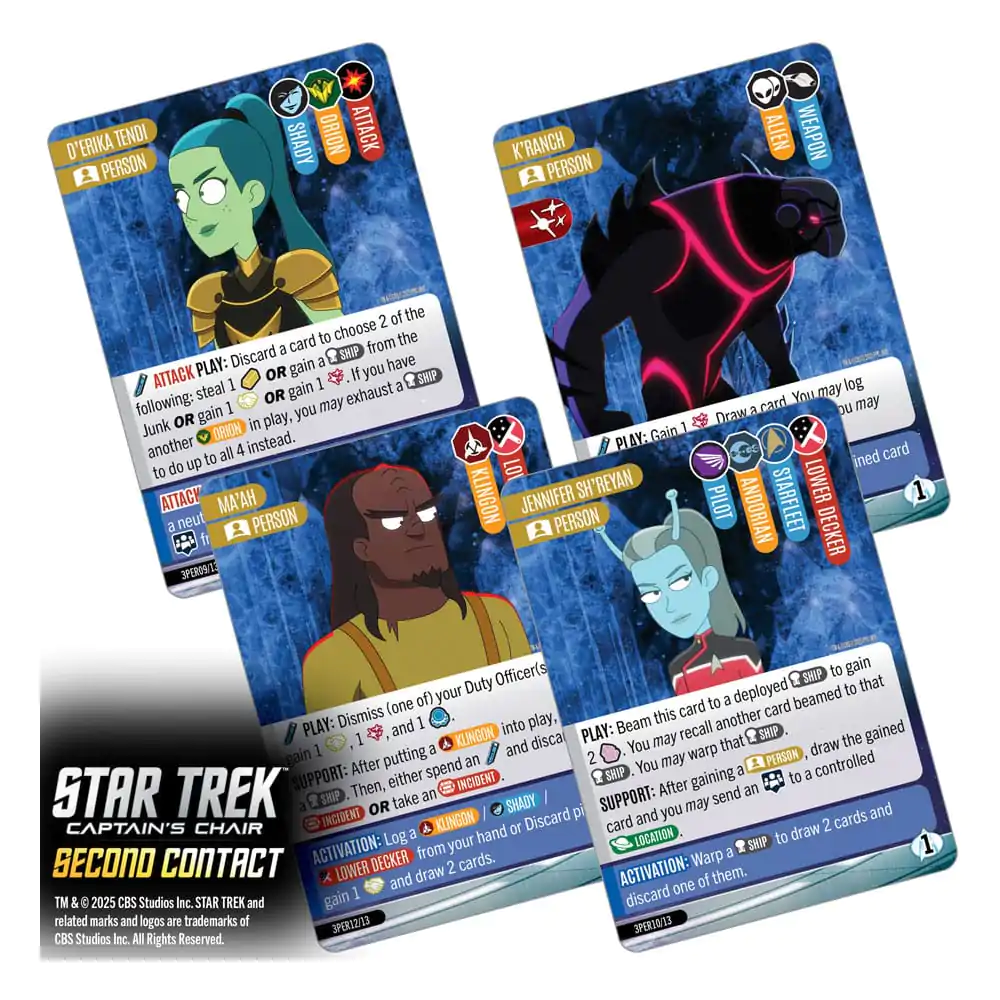 Star Trek: Captain&#039;s Chair Card Game Second Contact *English Version* product photo