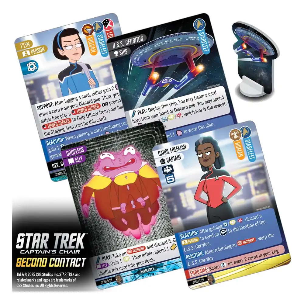 Star Trek: Captain&#039;s Chair Card Game Second Contact *English Version* product photo