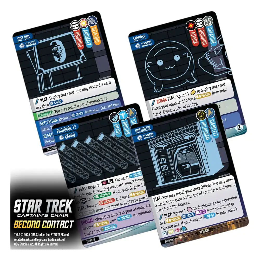 Star Trek: Captain&#039;s Chair Card Game Second Contact *English Version* product photo