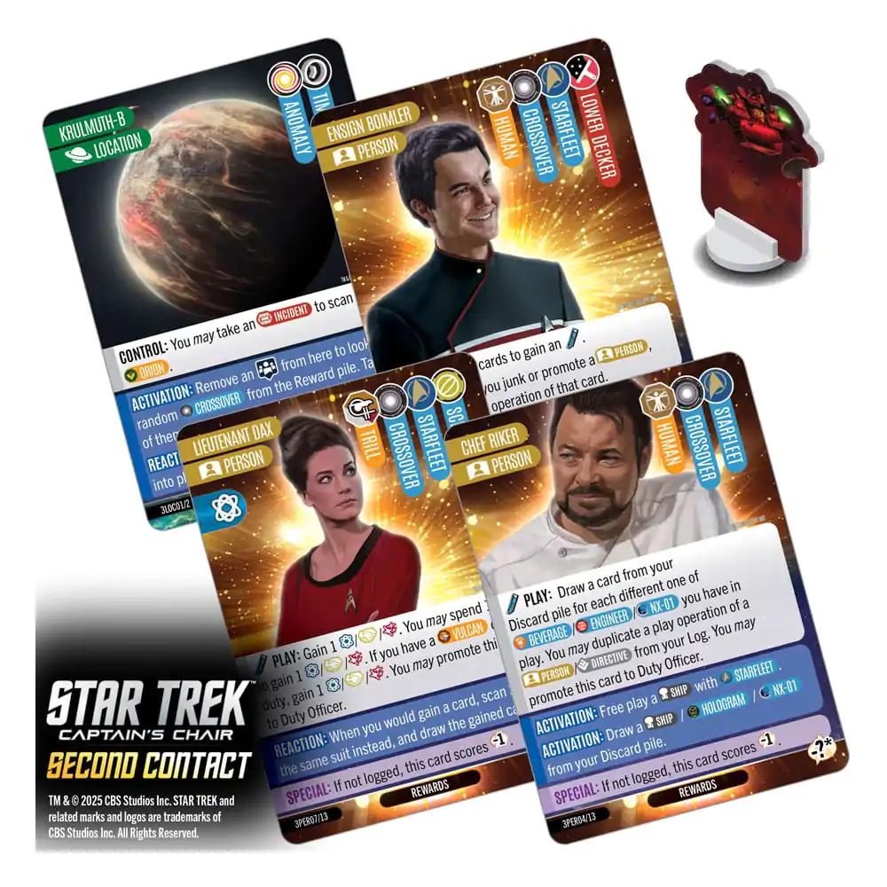 Star Trek: Captain&#039;s Chair Card Game Second Contact *English Version* product photo