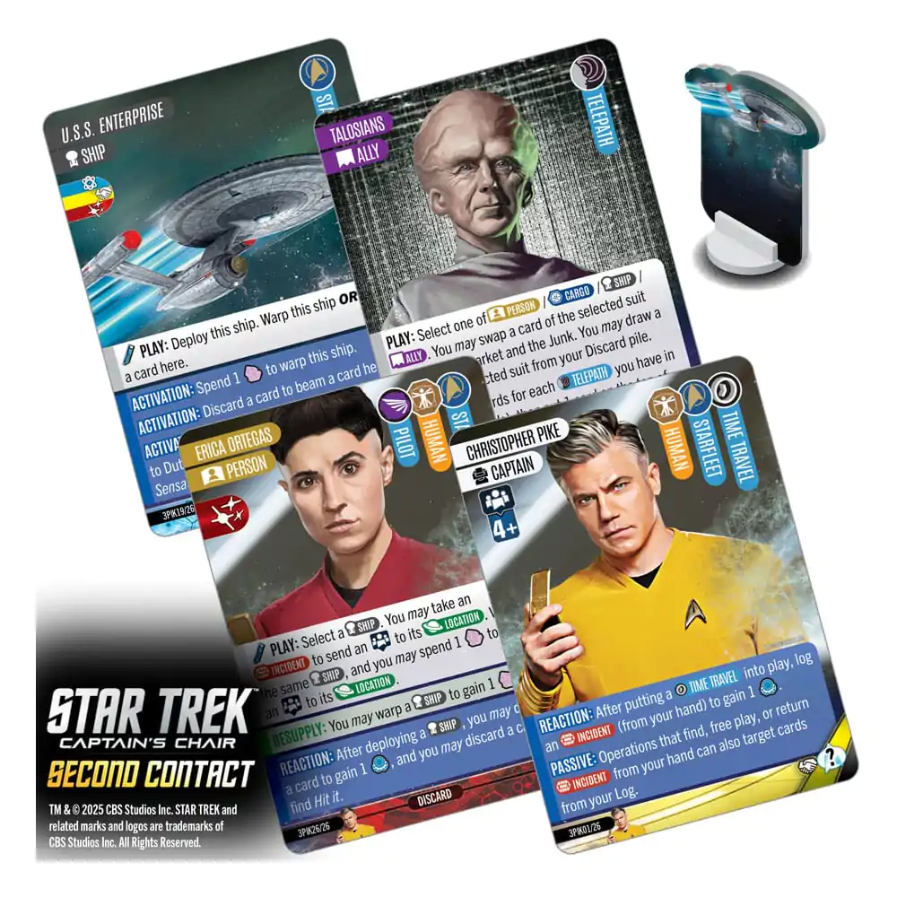 Star Trek: Captain&#039;s Chair Card Game Second Contact *English Version* product photo
