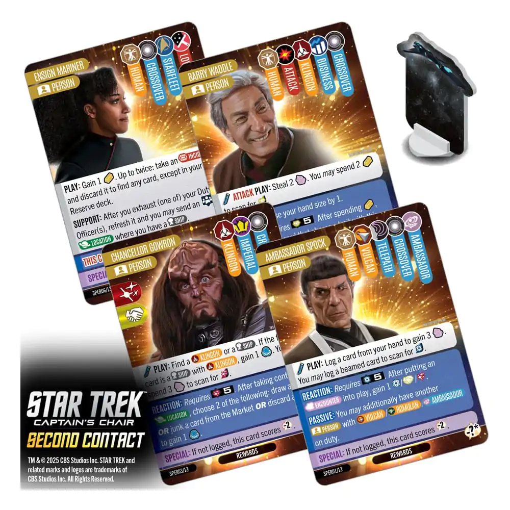 Star Trek: Captain&#039;s Chair Card Game Second Contact *English Version* product photo