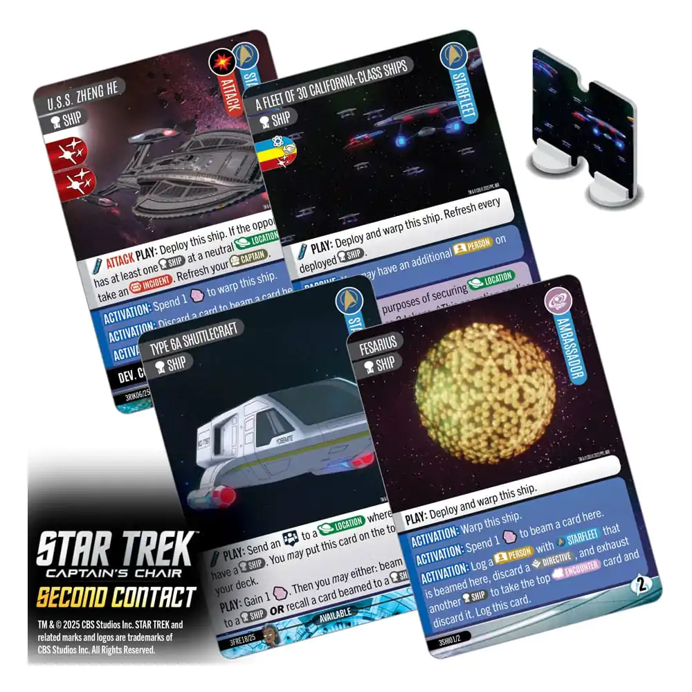 Star Trek: Captain&#039;s Chair Card Game Second Contact *English Version* product photo