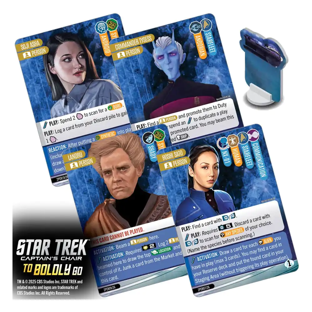 Star Trek: Captain&#039;s Chair Card Game To Boldly Go *English Version* product photo