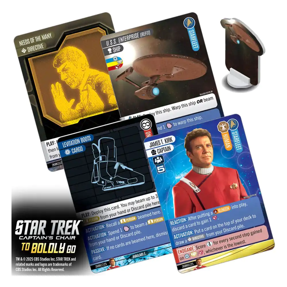 Star Trek: Captain&#039;s Chair Card Game To Boldly Go *English Version* product photo