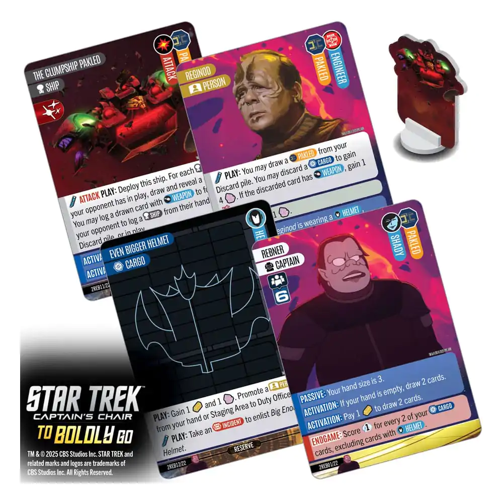 Star Trek: Captain&#039;s Chair Card Game To Boldly Go *English Version* product photo